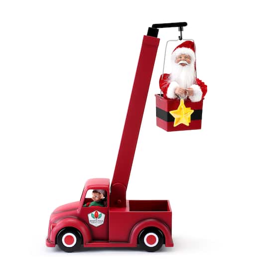 Animated Santa&#x27;s Cherry Picker